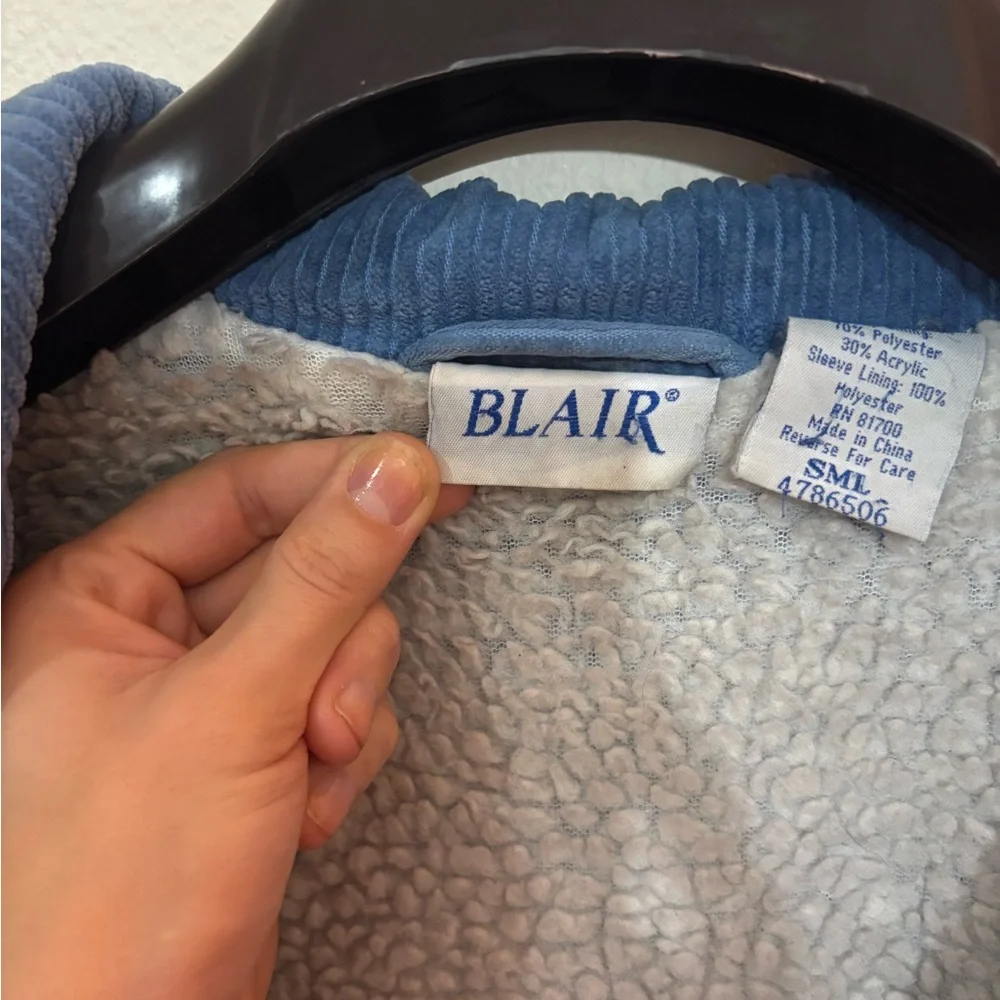 Blair Blue and Gray Sherpa Jacket - Picture 4 of 6